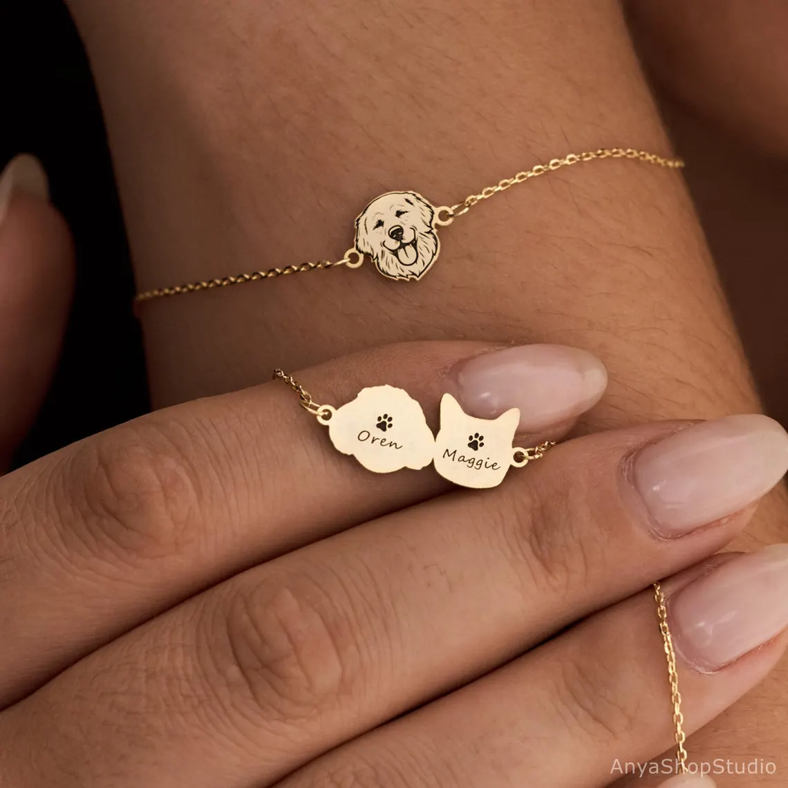 A piece of custom dog jewelry makes your gift unique and special. Credit: Anya / Etsy